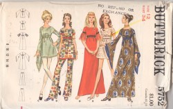 5752 1969 EMPIRE MICRO MINI-FLR DRESS, TUNIC, PANTS PATTERN 14